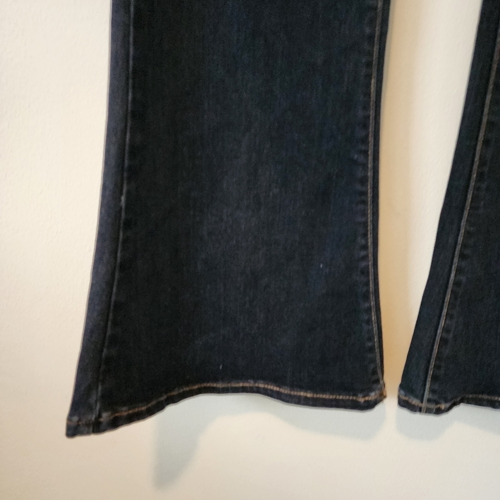 Paige Lou Lou Flare Jeans In Bradford Blue Size 26 Petite - Picture 8 of 16
